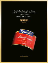 Lambrusco Cantine riunite etichetta